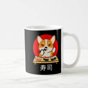 Shiba Inu eats Sushi Kawaii Neko Gift Anime  Coffee Mug