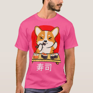Shiba Inu eats Sushi Kawaii Neko Gift Anime T-Shirt