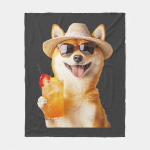 Shiba Inu Fleece Blanket