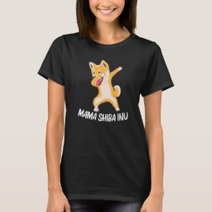 Shiba Inu For Women Mum Dabbing Japanese Akita Pet T-Shirt