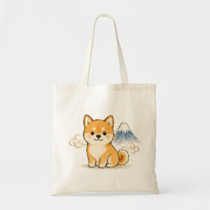 Shiba Inu Fuji Japanese Brush Dog Tote Bag
