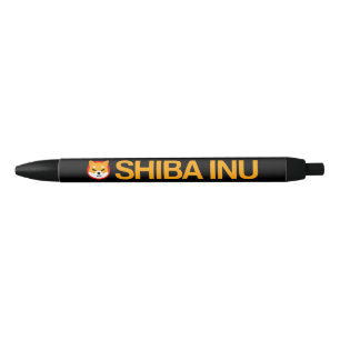 Shiba Inu Full Logo Image  Black Ink Pen