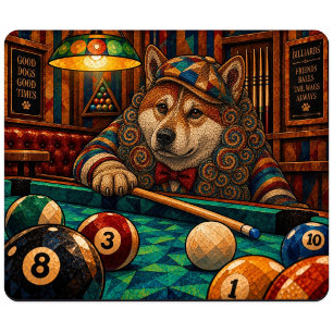 Shiba Inu, Geometric Mosaic Mouse Mat