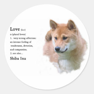 Shiba Inu Gifts Classic Round Sticker