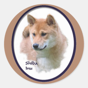 Shiba Inu Gifts Classic Round Sticker