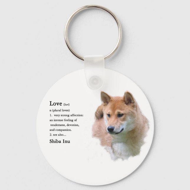 Shiba Inu Gifts Key Ring (Front)