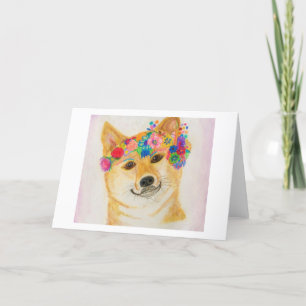 Shiba Inu Girl Card <Blank Inside>