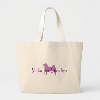 Shiba Inu Grandma Large Tote Bag