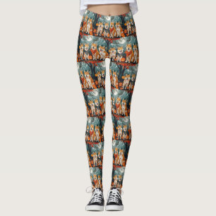 Shiba Inu Halloween Spooky Leggings
