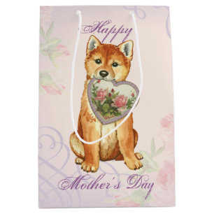 Shiba Inu Heart Mum Medium Gift Bag