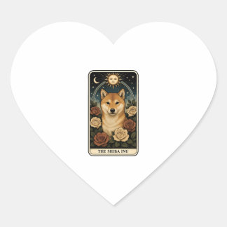 Shiba Inu Heart Sticker