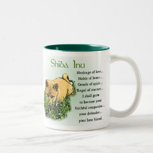 Shiba Inu Heritage of Love Gifts Two-Tone Coffee Mug
