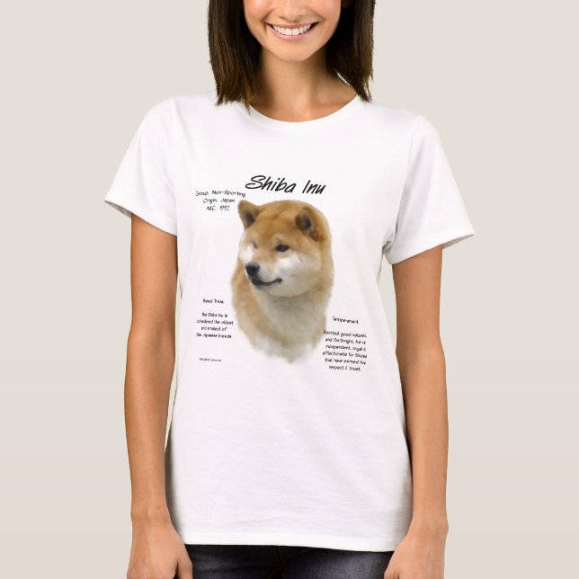 Shiba Inu History  T-Shirt (Front)