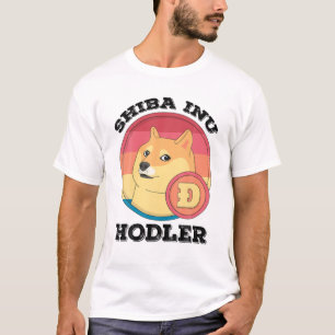 Shiba Inu Hodler Crypto Token Coin Cryptocurrency T-Shirt
