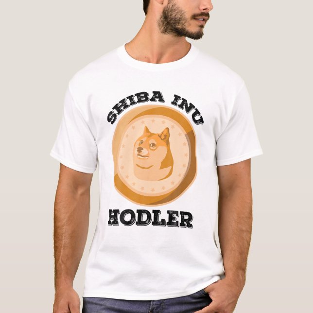 Shiba Inu Hodler Crypto Token Coin Cryptocurrency T-Shirt (Front)
