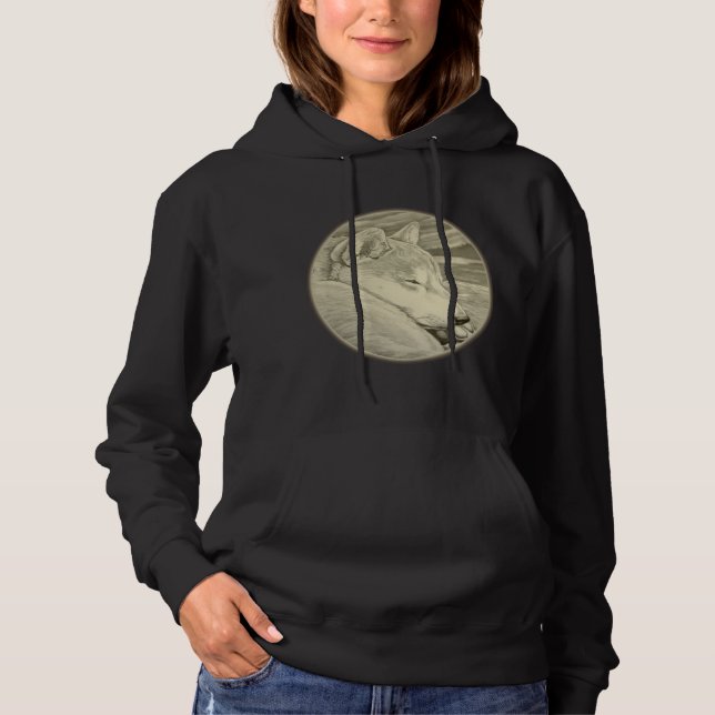 Shiba Inu Hoodie Hooded Dog Lover Sweatshirts (Front)