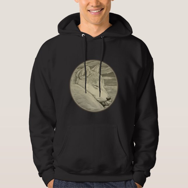 Shiba Inu Hoodie Hooded Dog Lover Sweatshirts (Front)