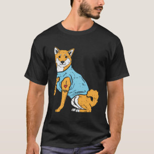 Shiba Inu I Love Mum Cute Japanese Pet Dog Akita W T-Shirt