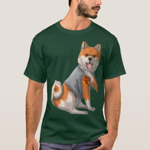 Shiba Inu I Love Mum Tattoo Dog  Funny Mother's Da T-Shirt