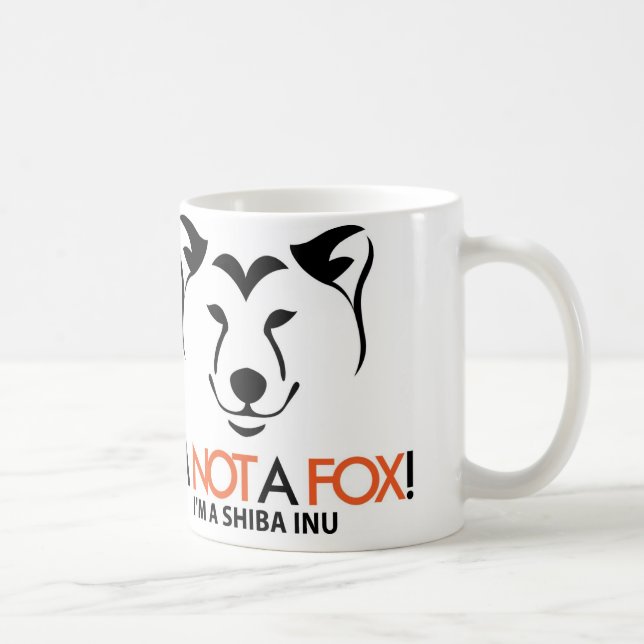 Shiba Inu: I'm Not a Fox Official Mug (Right)