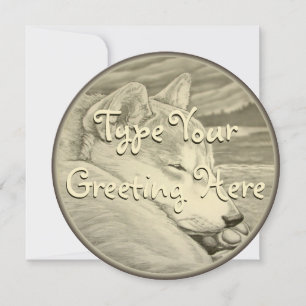 Shiba Inu Invitations Personalised Shiba Inu Cards