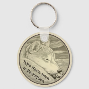 Shiba Inu Keychain Personalised Shiba Inu Dog Gift