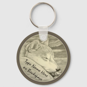 Shiba Inu Keychain Personalised Shiba Inu Dog Gift