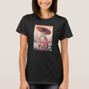 Shiba Inu Kimono Funny Dog Geisha T-Shirt
