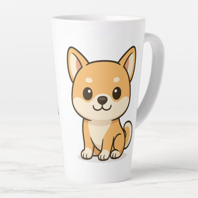 Shiba Inu Latte Mug (Right Angle)