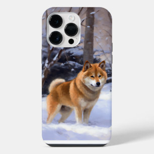 Shiba Inu Let It Snow Christmas  iPhone 14 Pro Max Case