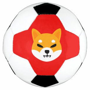 Shiba Inu Logo Soccer Ball