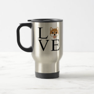 Shiba Inu Love Travel Mug