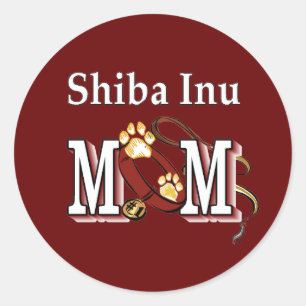 Shiba Inu MOM Gifts Classic Round Sticker