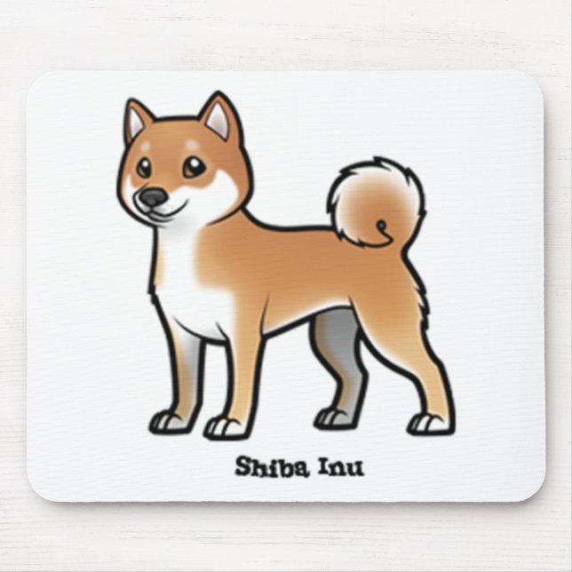 shiba inu mouse mat (Front)
