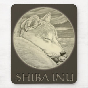 Shiba Inu Mousepad Gifts Ancient Wolf Dogs Gifts