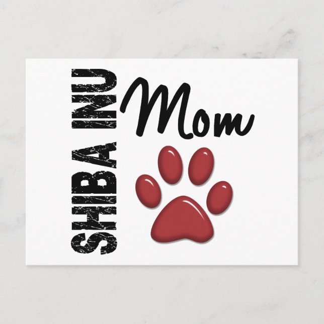 Shiba Inu Mum 2 Postcard (Front)