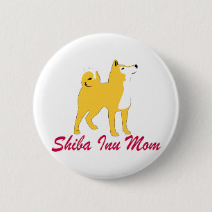 Shiba Inu Mum 6 Cm Round Badge