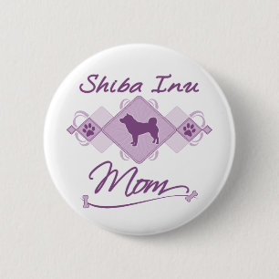 Shiba Inu Mum 6 Cm Round Badge