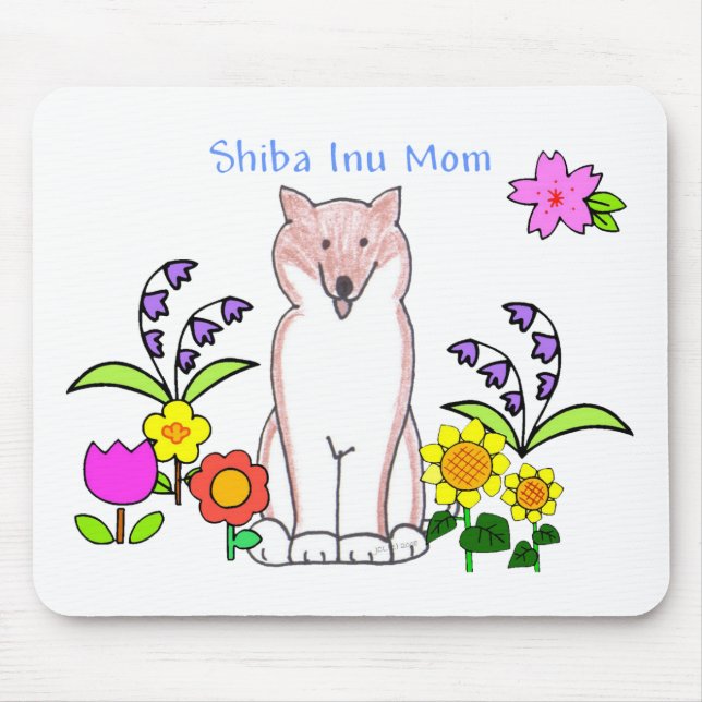 Shiba Inu Mum Mousepad (Front)