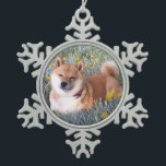 Shiba Inu Name Shimiko Snowflake Pewter Christmas Ornament<br><div class="desc">Shiba Inu Name Shimiko</div>