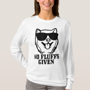 Shiba Inu No Fluffs Given Dog Shiba Mum Dad Funny  T-Shirt