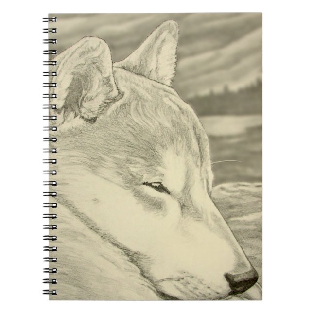 Shiba Inu Notebook Husky Art Gifts Shiba Inu Books (Front)