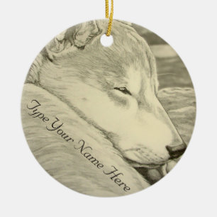 Shiba Inu Ornament Personalised Dog Art Decoration