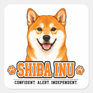 🐾 Shiba Inu Owner Family Pride 🐾 Square Sticker