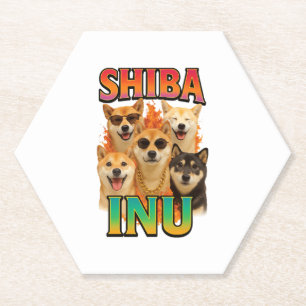 Shiba Inu  Paper Coaster