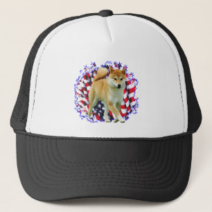 Shiba Inu Patriot Trucker Hat