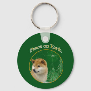 Shiba Inu Peace Key Ring