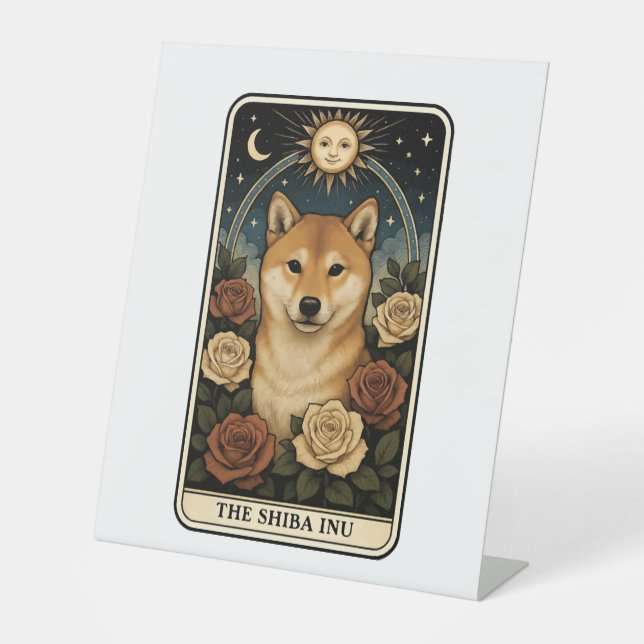 Shiba Inu Pedestal Sign (Front)