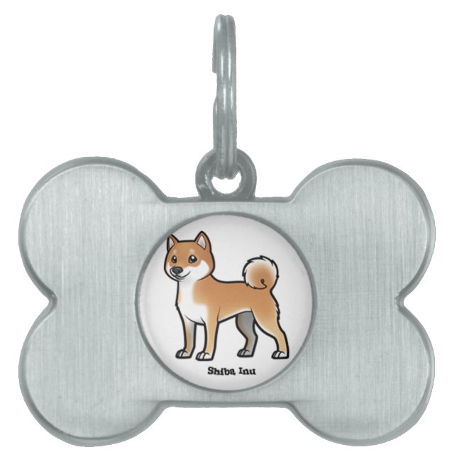 shiba inu pet ID tag (Front)