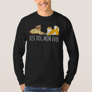 Shiba Inu Pug Dog Mum Pet Animal Dog T-Shirt